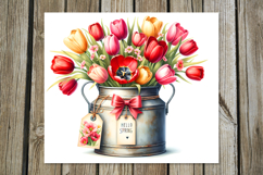 Hello Spring | 4 Skinny tumbler Sublimation designs P2 Product Image 2