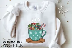 Bookish Christmas png design for T-shirts Product Image 3