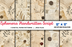 Ephemera Handwritten Script Wallpaper JPG Product Image 1
