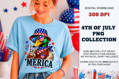 'Merica Duck PNG | Patriotic Mallard Sublimation DTF Product Image 4