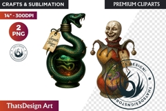 Halloween Hag&#039;s Potions PNG Clipart spooky gothic bottle Product Image 1