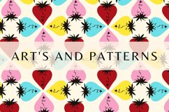 Funky Valentine hearts seamless patterns bundle Product Image 6