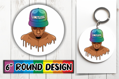 Cozy Round Keychain Magic, Afro Mam Product Image 1