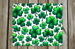 St. Patrick's day clover | 4 tumbler sublimation designs P2 Product Image 2
