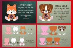 Cute Puppies | Candy Dome Bundle | Paper Craft Templates Product Image 6