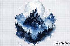 Gothic Spooky Winter Clipart PNG Product Image 1