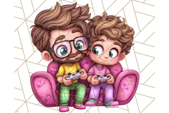 Father&#039;s Day Clipart PNG, Funny Dad Cartoon Clip Art Product Image 2