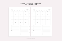 2026 Monthly Goal Planner, Printable &amp; Fillable, A4/Letter Product Image 6