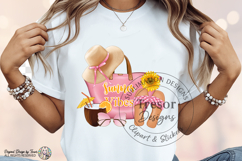 Pink Summer Vibes Beach Tote Design | Tropical Vacation Art Product Image 2