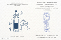 Doodle Summer Wine Clipart Product Image 2