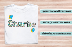 Back to School Alphabet png, letters doodle, school clipart Product Image 6