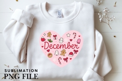 December heart png design for T-shirts Product Image 3
