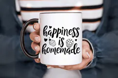 Happiness is homemade Family Quotes SVG Design Product Image 2
