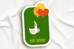 Birthday Cards Bundle, Cute Party Goose Birthday Greeting Product Image 7