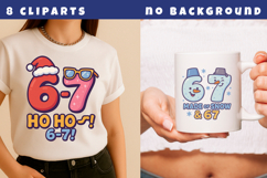 Christmas 67 Meme Clipart | Funny Six Seven PNG Bundle Product Image 2