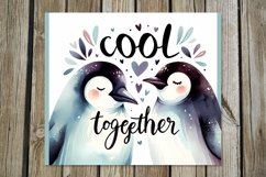 Valentine animals | cute horse &amp; penguin Skinny tumbler Product Image 6