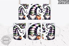 Halloween Gnome Mug Wrap Sublimation - Halloween PNG Product Image 1
