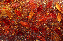 Background with red and gold leaves and glitter Product Image 1