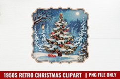1950s Retro Christmas Sublimation PNG Product Image 1