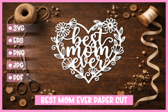 25 Best Mom Paper Cut Hearts SVG I Cricut I Silhouette Product Image 17