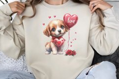 Valentine Dog Clipart PNG Product Image 1