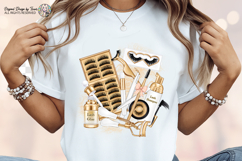 Lash Artist Sublimation PNG White Gold Beauty Design Graphic Product Image 10