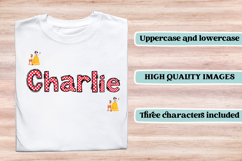 Snow White Alphabet png clipart, Snow letters doodle Product Image 6