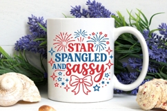 Star Spangled And Sassy Svg, 4th Of July Svg, Patriotic Svg. Product Image 7