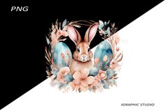 Easter Clipart, Easter Egg Clipart, Easter Bunny Png Product Image 1
