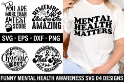 Funny Mental Health Awareness SVG Design -Remember That You Product Image 1