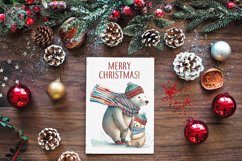 Winter Bears 9 Watercolor Cliparts PNG sublimation Product Image 2
