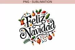 Festive Feliz Navidad for Shirt, Spanish Christmas Digital Product Image 4