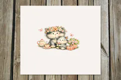 Mom's cat | 4 Mother's day Skinny tumbler sublimation PL2 Product Image 2