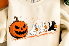 Funny Halloween Pumpkin PNG, Trendy Halloween Pumpkin PNG Product Image 3
