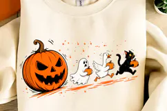 Funny Halloween Pumpkin PNG, Trendy Halloween Pumpkin PNG Product Image 3
