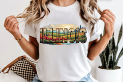 Illinois State PNG, Vintage Farmhouse Cornfield Sublimation Product Image 6