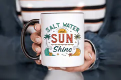 Salt Water and Sun Shine PNG, Retro Beach PNG Sublimation De Product Image 6