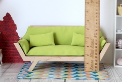 Miniature sofa hexagon shape download file kit dollhouse fur Product Image 6