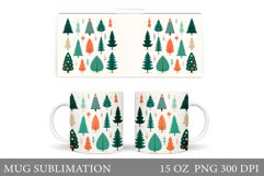 Christmas Tree Mug Sublimation. Christmas Tree Sublimation Product Image 1