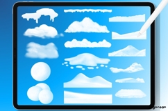 Snow and Ice Procreate Brushes | Winter | Stamps Product Image 6