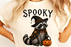 Spooky Jimothy Raccoon Halloween PNG, Trendy Halloween PNG Product Image 6