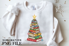 Bookish Christmas png design for T-shirts Product Image 3