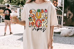 Summer vibes PNG sublimation |Beach &amp; Summer PNG T-Shirt Product Image 1