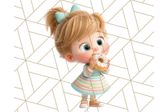 Kawaii City Girl PNG Clipart, Soft Dreamy Style Clip Art Product Image 2