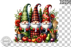 Christmas kitchen Gnome Sublimation - Clipart PNG Design Product Image 1