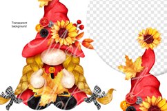 Watercolor autumn Gnomes, Autumn Gnomes, Autumn, Gnome woman Product Image 4