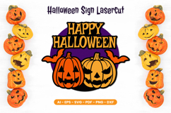 Layered Halloween Sign Lasercut Product Image 1