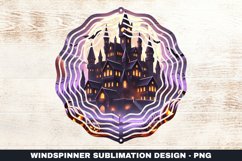 Halloween House Wind Spinner Sublimation Design Product Image 1