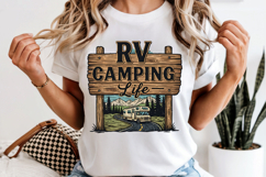 RV Camping Life PNG, Vintage Motorhome Adventure Sublimation Product Image 6