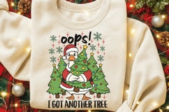 Oops I Got Another Tree Png, Christmas Goose Sublimation Png Product Image 7
